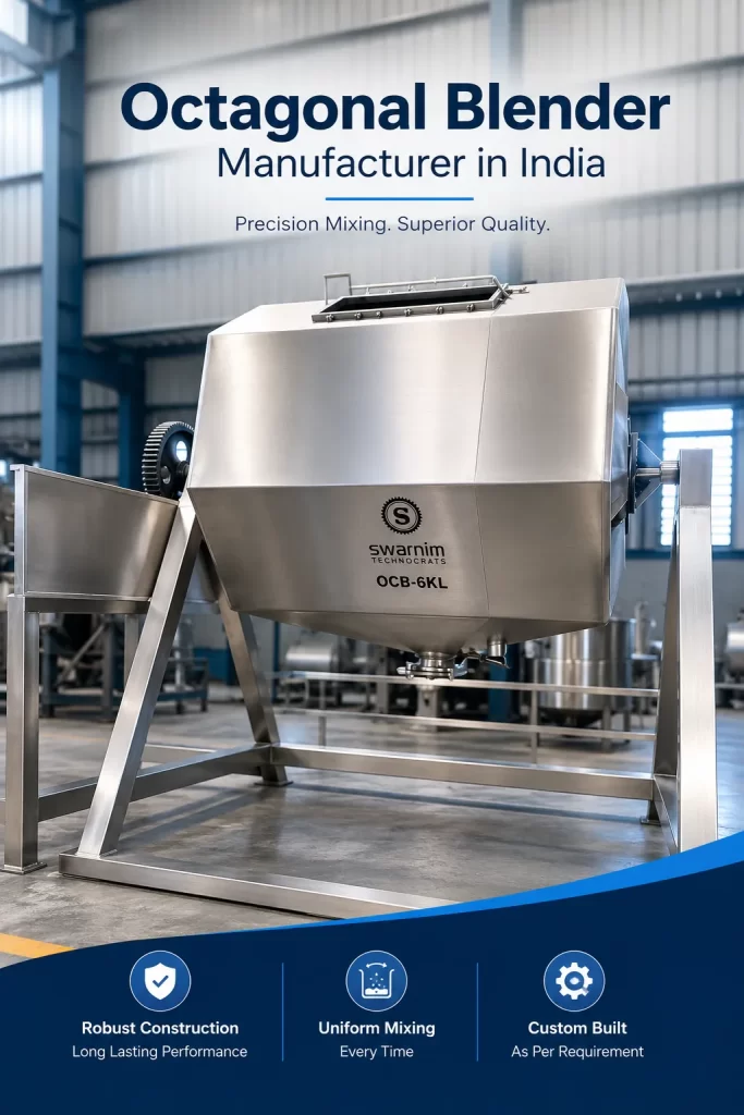 Octagonal Blender Manufacturer in India by Swarnim Technocrats